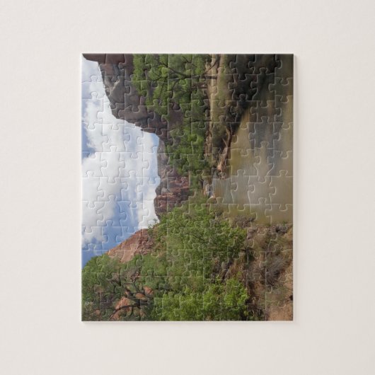Jungfrau im Frühjahr im Zion-Nationalpark Puzzle (Vertikal)