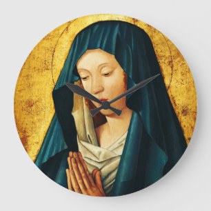 Jungfrau im Gebet von Riga Große Wanduhr