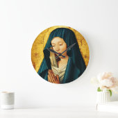 Jungfrau im Gebet von Riga Große Wanduhr (Zuhause)