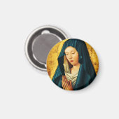 Jungfrau im Gebet von Riga Magnet (Vorderseite/Rückseite)