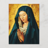 Jungfrau im Gebet von Riga Postkarte (Vorderseite)