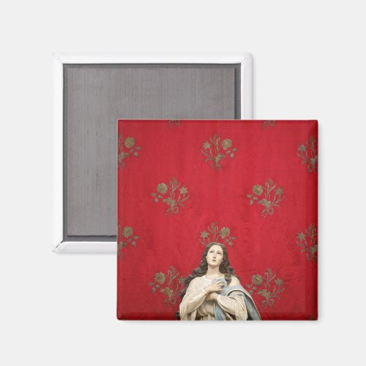 Jungfrau in der Spaccanapoli Kirche, Neapel Magnet (Vorderseite/Rückseite)