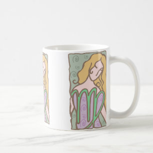Jungfrau in Lavendel der 1920er Kaffeetasse