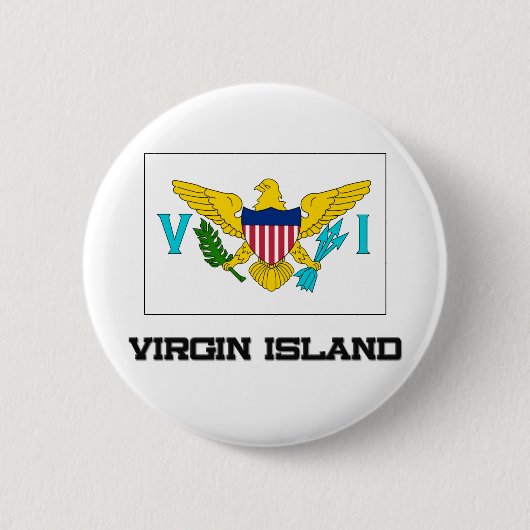 Jungfrau-Insel-Flagge Button (Vorderseite)