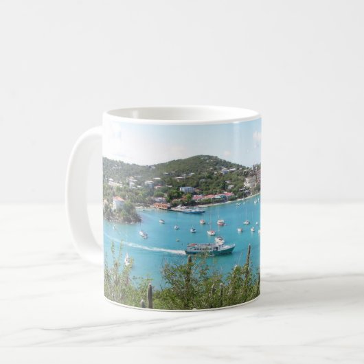 Jungfrau-Insel Johannes US Kaffeetasse (Vorderseite Links)