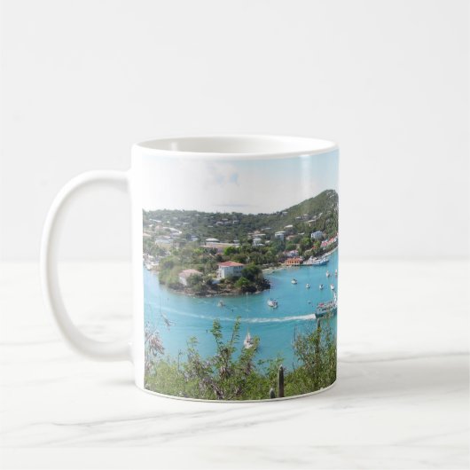 Jungfrau-Insel Johannes US Kaffeetasse (Links)