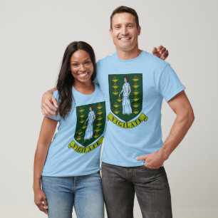 Jungfrau-Inselbewohnerwappen Behälter-Spitze T-Shirt