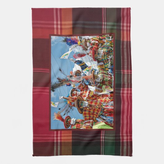 Jungfrau Inseln Flag St. Croix Mocko Jumbies Madra Geschirrtuch (Vertikal)