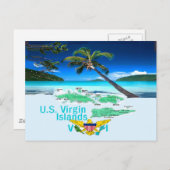 JUNGFRAU INSELN POSTKARTE (Vorne/Hinten)