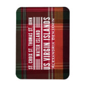 Jungfrau Inseln USVI Karibik Madras Persönlich ges Magnet (Vertikal)