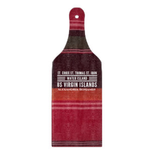 Jungfrau Inseln USVI Karibik Madras Persönlich ges Schneidebrett