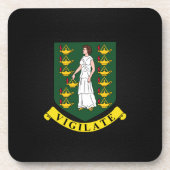 Jungfrau Islander Getränkeuntersetzer (Vorderseite)