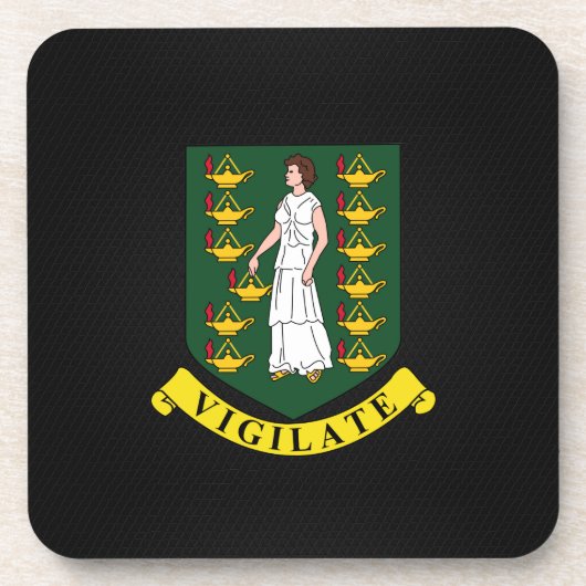 Jungfrau Islander Getränkeuntersetzer (Vorderseite)