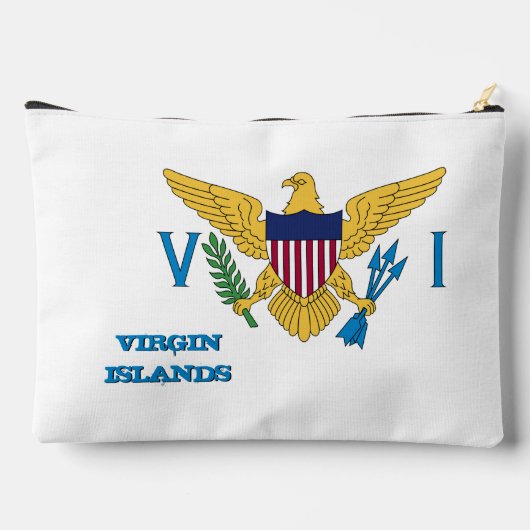 Jungfrau Islands bag, Flagge der US-Jungfrau Zubehörtasche (Rückseite)