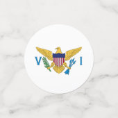 JUNGFRAU Islands Confetti, Party, V Islands Flag Konfetti (Klein Vorderseite)