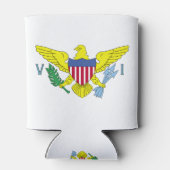 Jungfrau Islands Flag kann kühlen Dosenkühler (Rückseite)