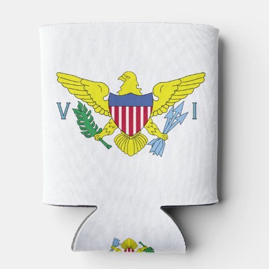 Jungfrau Islands Flag kann kühlen Dosenkühler (Rückseite)