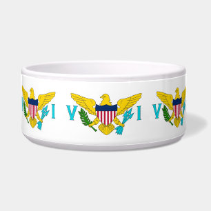 Jungfrau Islands Flag Pet Bowl Napf