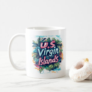 Jungfrau Islands Graffiti Vibes: Art: Insel Street Kaffeetasse