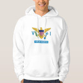 Jungfrau Islands Hoodie, Flagge der US-Jungfrau Hoodie (Vorderseite)