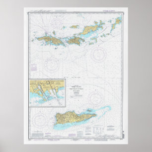 Jungfrau Islands Map (1996) St Thomas, St John Poster