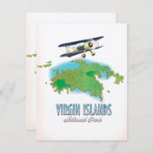 Jungfrau Islands National Park Karte (Vorne/Hinten)