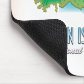 Jungfrau Islands National Park Karte Mousepad (Ecke)