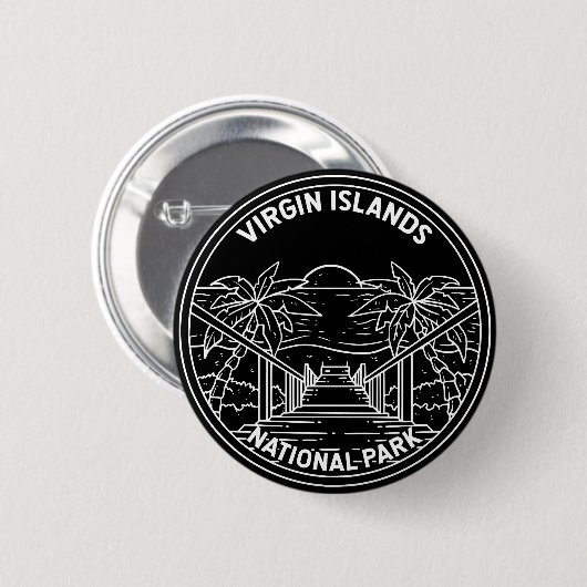 Jungfrau Islands National Park Monoline Button (Vorne & Hinten)