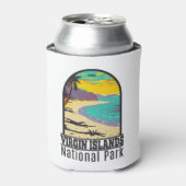 Jungfrau Islands National Park Trunk Bay Beach Dosenkühler (Kanne Vorderseite)