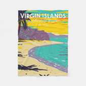 Jungfrau Islands National Park Trunk Bay Beach Fleecedecke (Vorderseite)