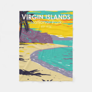 Jungfrau Islands National Park Trunk Bay Beach Fleecedecke