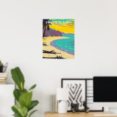 Jungfrau Islands National Park Trunk Bay Beach Poster (Heimbüro)