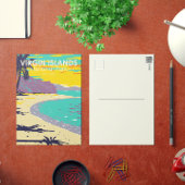 Jungfrau Islands National Park Trunk Bay Beach Postkarte