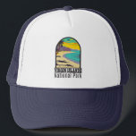 Jungfrau Islands National Park Trunk Bay Beach  Truckerkappe<br><div class="desc">Jungfrau Islands Vektorgrafik Design. Der Park nimmt die Mehrheit von St. John,  einer der Jungfrau-Inseln der USA ein.</div>