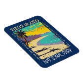 Jungfrau Islands National Park Trunk Bay Not leide Magnet (Rechte Seite)