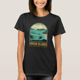Jungfrau Islands National Park Trunk Bay Vintag T-Shirt
