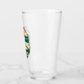 Jungfrau Islands Nationalpark Minimal Retro Emblem Glas (Links)