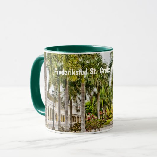 Jungfrau Islands St. Croix Frederiksted USVI Tropi Tasse (Vorderseite Links)