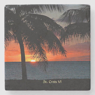 Jungfrau Islands St Croix Sunset USVI Personalize Steinuntersetzer