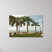 Jungfrau Islands Tropical Palm Trees Beach Leinwanddruck (Vorderseite)