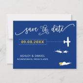 Jungfrau Islands Wedding Save the Date Card, Magneteinladung (Vorderseite)