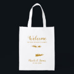 Jungfrau Islands Wedding Welcome Bag, Gold Tote Ba Wiederverwendbare Einkaufstasche<br><div class="desc">Hochzeitswochenende Begrüßungsgeschenk-Tasche für Gäste außerhalb der Stadt zu Ihrer Hochzeit,  mit dem Bild der Jungfrau Islands,  mit Herzlichkeit können Sie an der genauen Stelle platzieren. Füllen Sie die Tasche mit Ihren Lieblings-Leckereien Goodies,  um Ihre Gäste willkommen zu heißen.</div>
