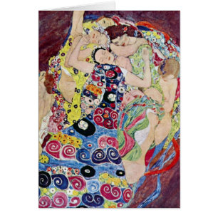 Jungfrau (Jungfrau), Gustav Klimt, Vintage Art Nou