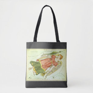 Jungfrau Jungfrau Vintage-Sternbild Urania's Spieg Tasche