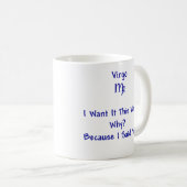 Jungfrau-Kaffee-Tasse Kaffeetasse (VorderseiteRechts)