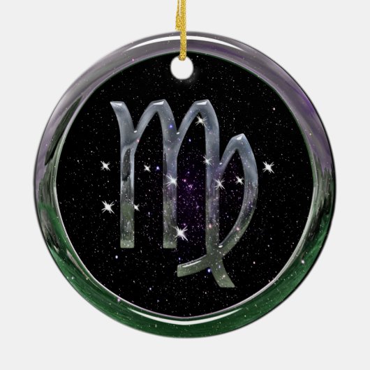 Jungfrau Keramik Ornament (Hinten)