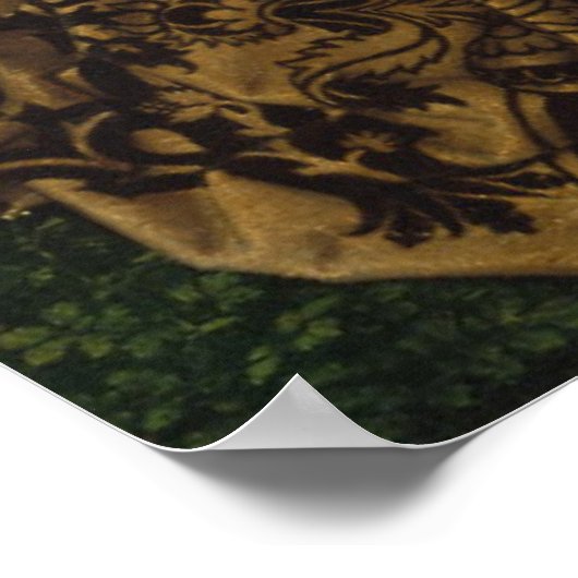 Jungfrau & Kind mit Heiligen Catherine von Alexand Poster (Ecke)