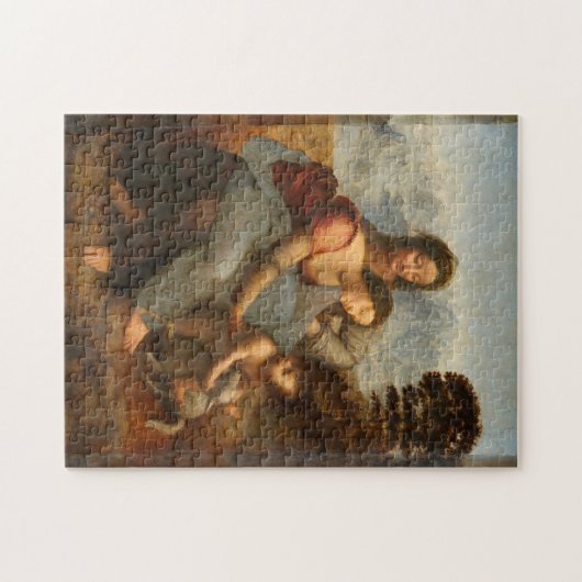 Jungfrau Kind Saint Anne Leonardo da Vinci Puzzle (Horizontal)