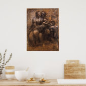 Jungfrau, Kind, St. Anne, St. John der Taufe Poster (Küche)