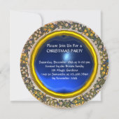 JUNGFRAU KIND UND ANGELN FLORALLES Weihnachtsfest Einladung (Rückseite)